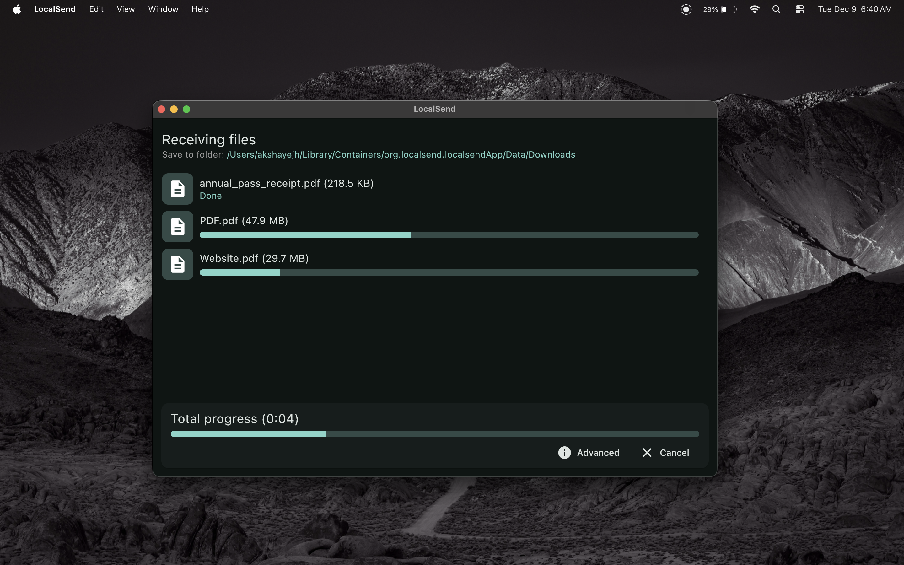 Share files without the cloud.